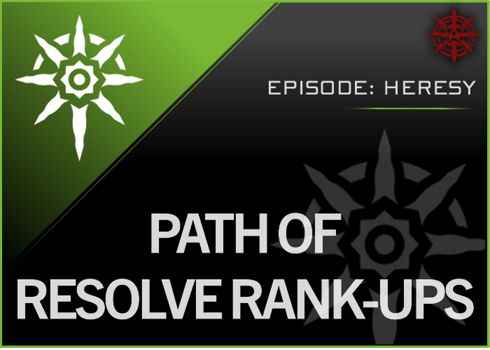 Path of Resolve Rank-Ups