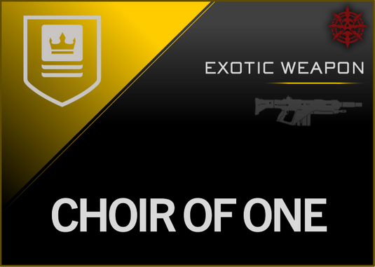 Choir of One - Master Carries